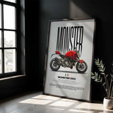 2017-2018 Monster 1200 Motorcycle Poster