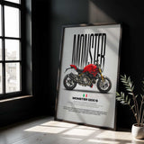 2017 Monster 1200 S Motorcycle Poster