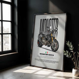 2017 Monster 1200 S Motorcycle Poster