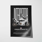 2015 VFR800F Interceptor Motorcycle Poster
