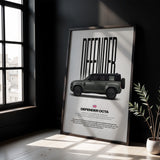 Defender OCTA Car Poster