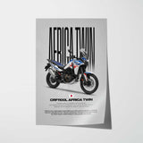 2024 CRF1100L Africa Twin Motorcycle Poster