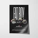 2012 FLSTFB Softail Fat Boy Lo Motorcycle Poster