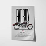 2012 Softail Fat Boy Motorcycle Poster