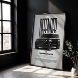 Defender OCTA Car Poster