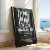 2012 Softail Fat Boy Motorcycle Poster