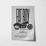 2013 Softail Fat Boy Lo Motorcycle Poster