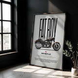 2013 Softail Fat Boy Lo Motorcycle Poster