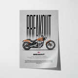 2014 Softail Breakout Motorcycle Poster