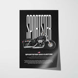 2014 Sportster 1200 Custom Motorcycle Poster