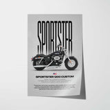 2014 Sportster 1200 Custom Motorcycle Poster