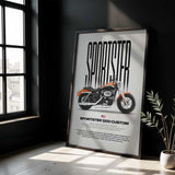 2014 Sportster 1200 Custom Motorcycle Poster