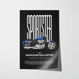 2014 Sportster 1200 Custom Motorcycle Poster