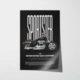 2013 Sportster 1200 Custom Motorcycle Poster