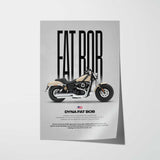 2014 Dyna Fat Bob Motorcycle Poster