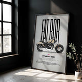 2014 Dyna Fat Bob Motorcycle Poster