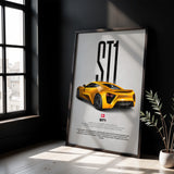 ST1 Car Poster