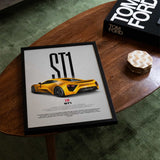 ST1 Car Poster