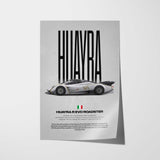 Huayra R Evo Car Poster