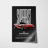 812 Superfast Car Poster