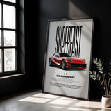 812 Superfast Car Poster