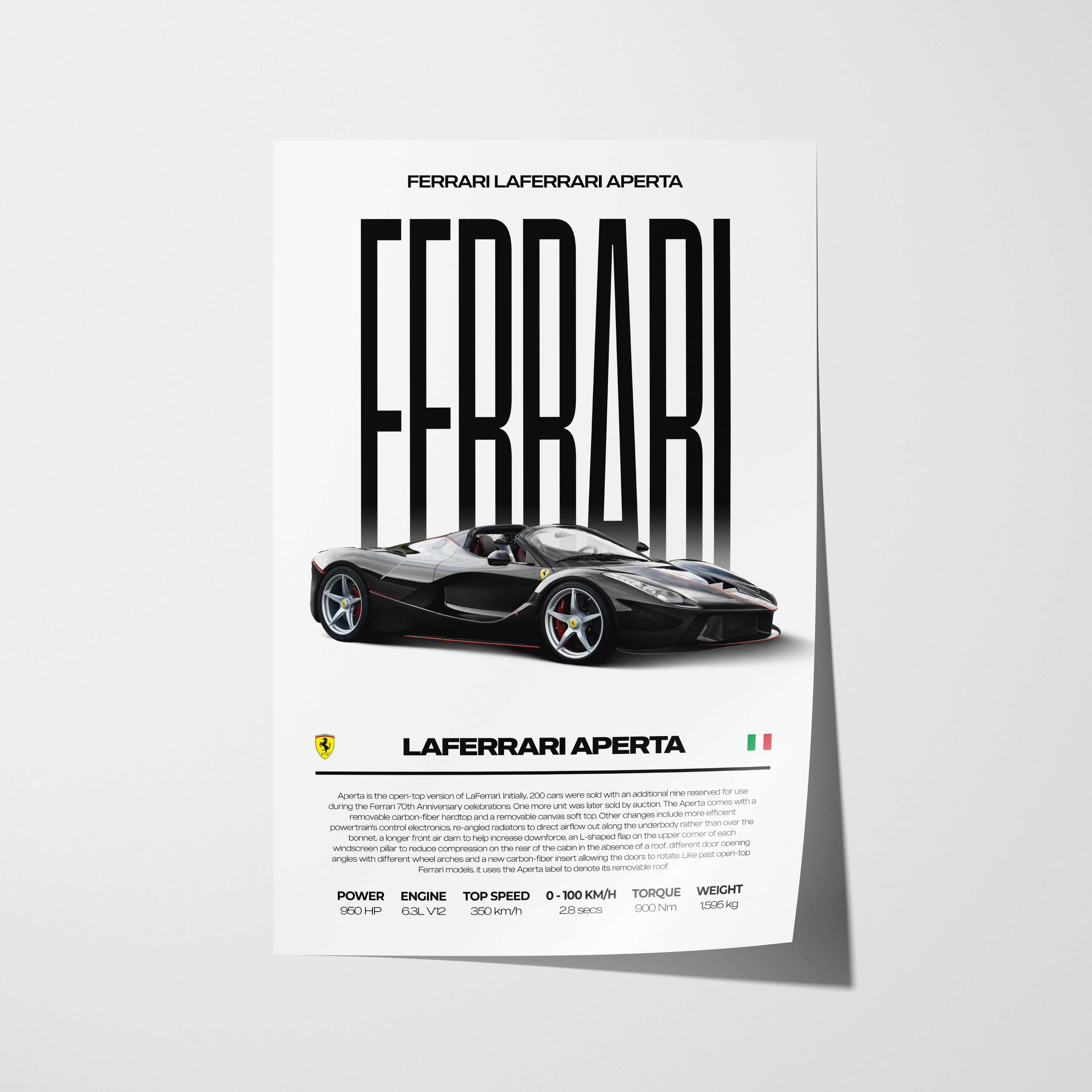 Ferrari LaFerrari Aperta Poster