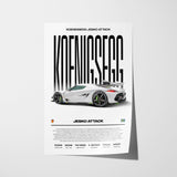 Koenigsegg Jesko Attack Poster