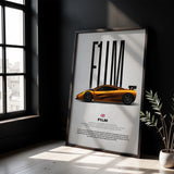 F1 LM Car Poster
