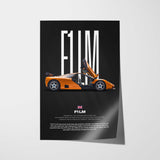 F1 LM Car Poster