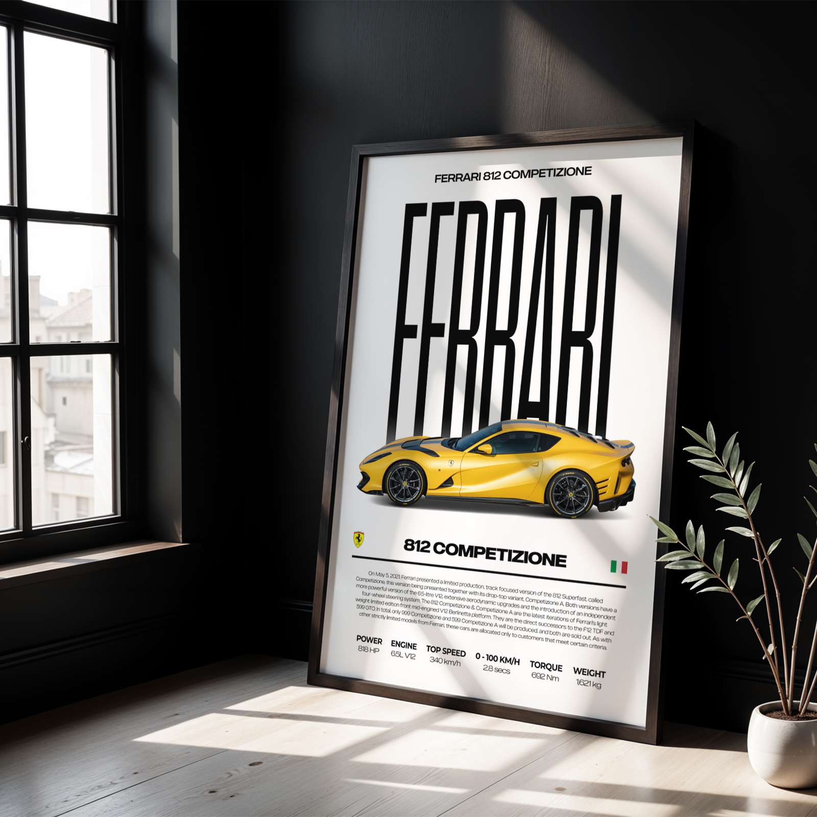 Ferrari 812 Competizione Poster