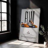 F1 LM Car Poster