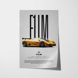 F1 LM Car Poster