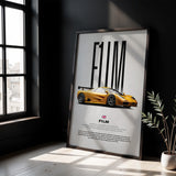 F1 LM Car Poster