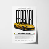 Ferrari 812 Competizione Poster