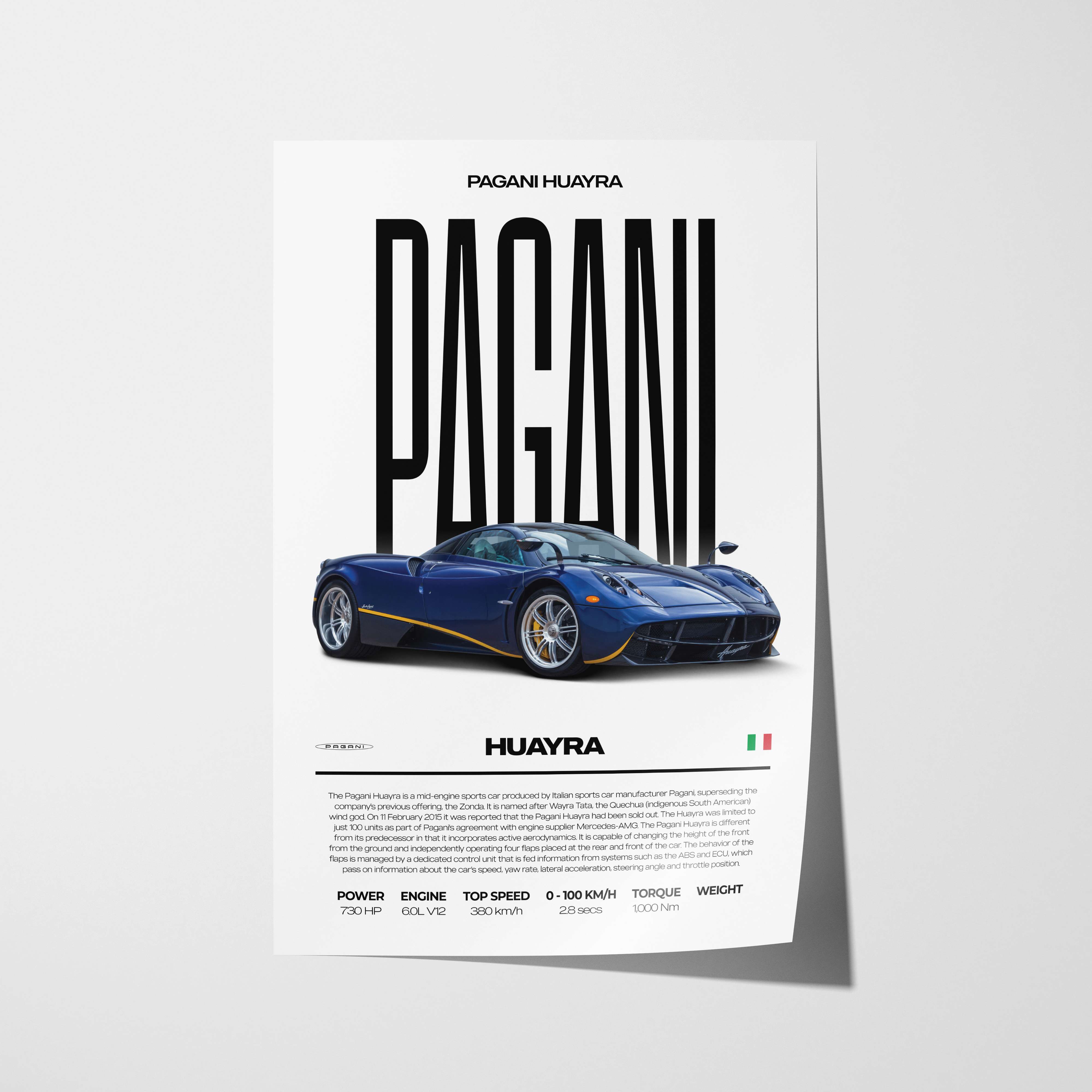 Pagani Huayra Poster