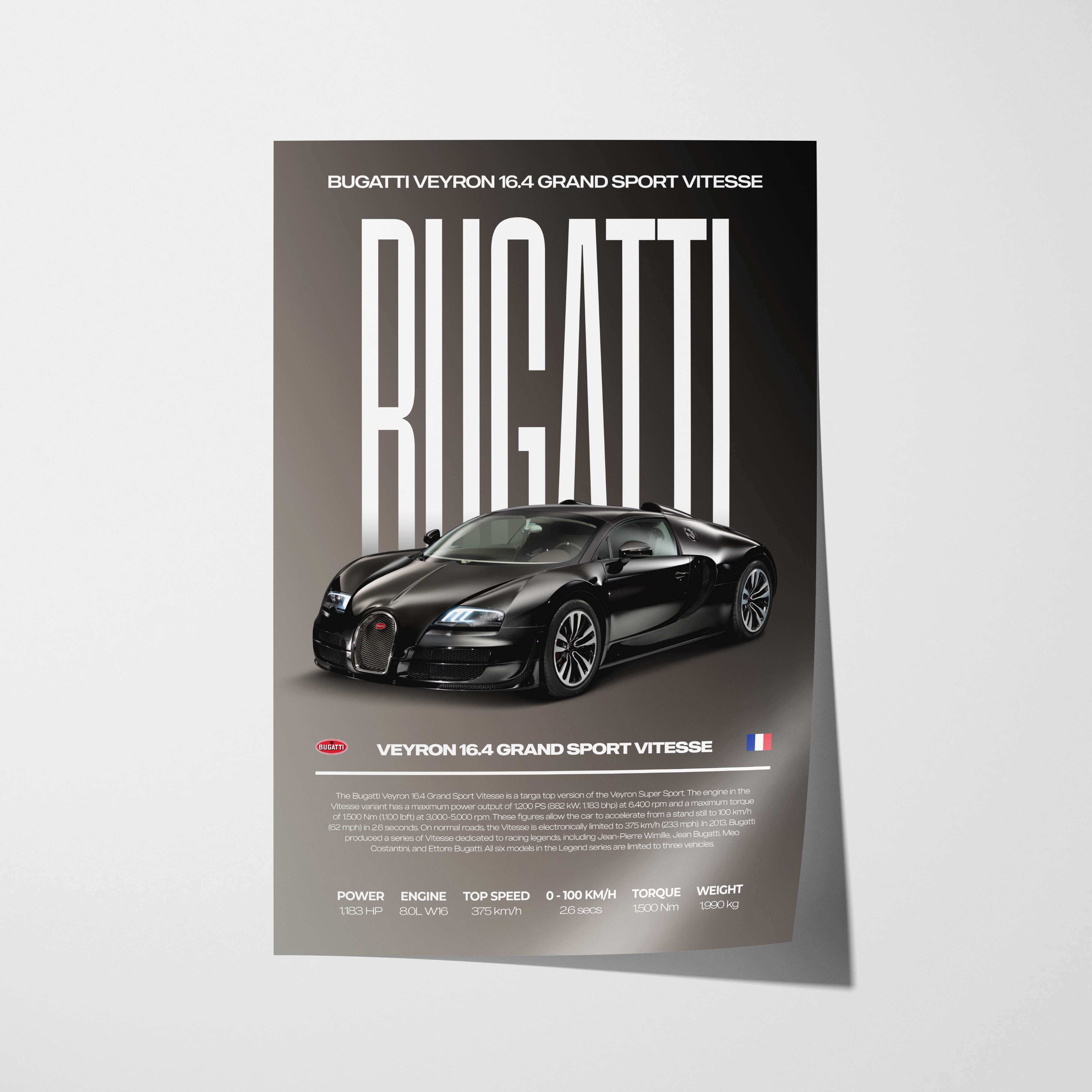 Bugatti Veyron Poster