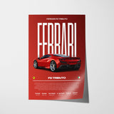 Ferrari F8 Tributo Poster