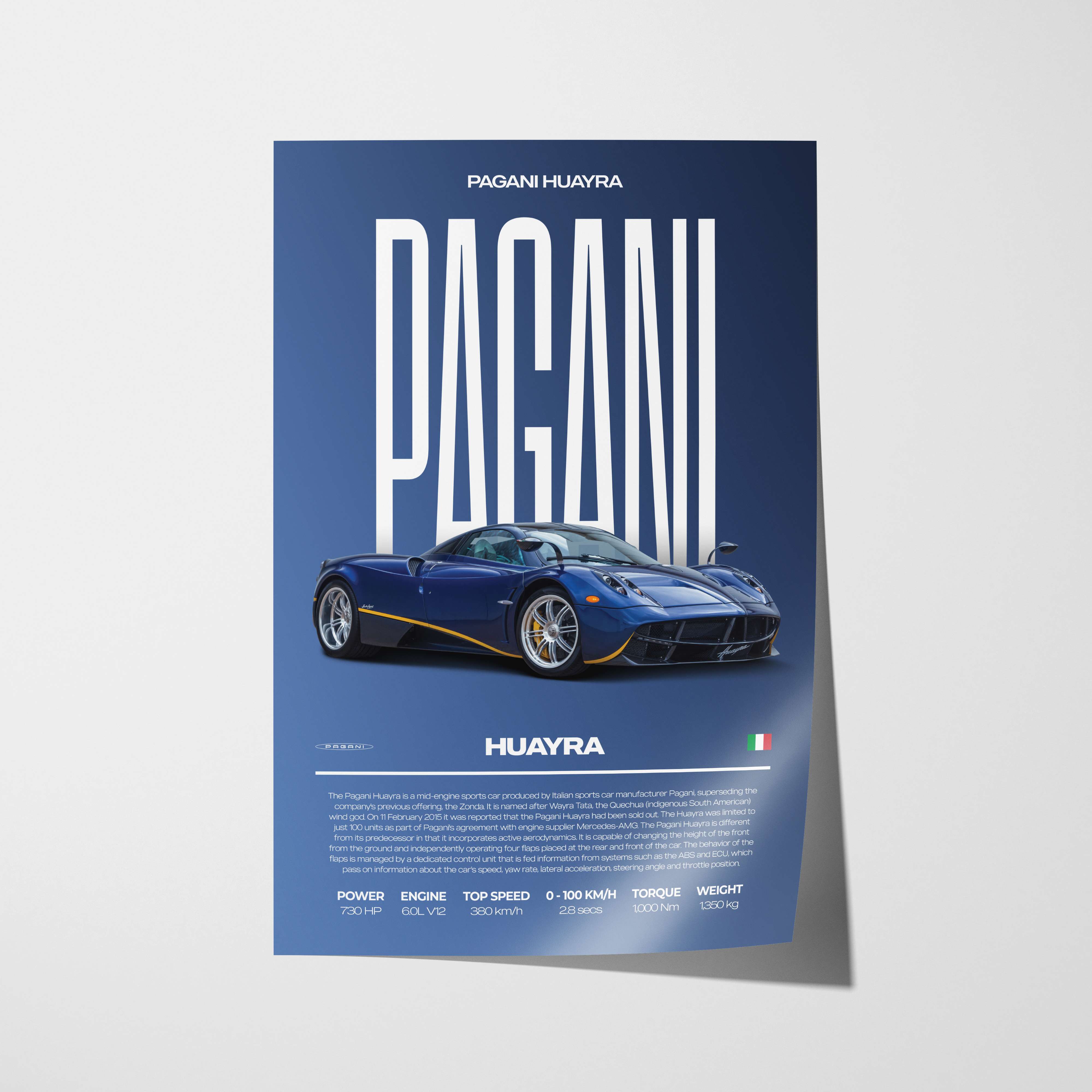 Pagani Huayra Poster