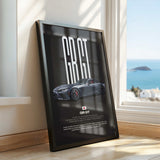 GR GT Car Poster