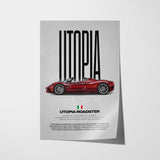 Utopia Roadster Car Poster