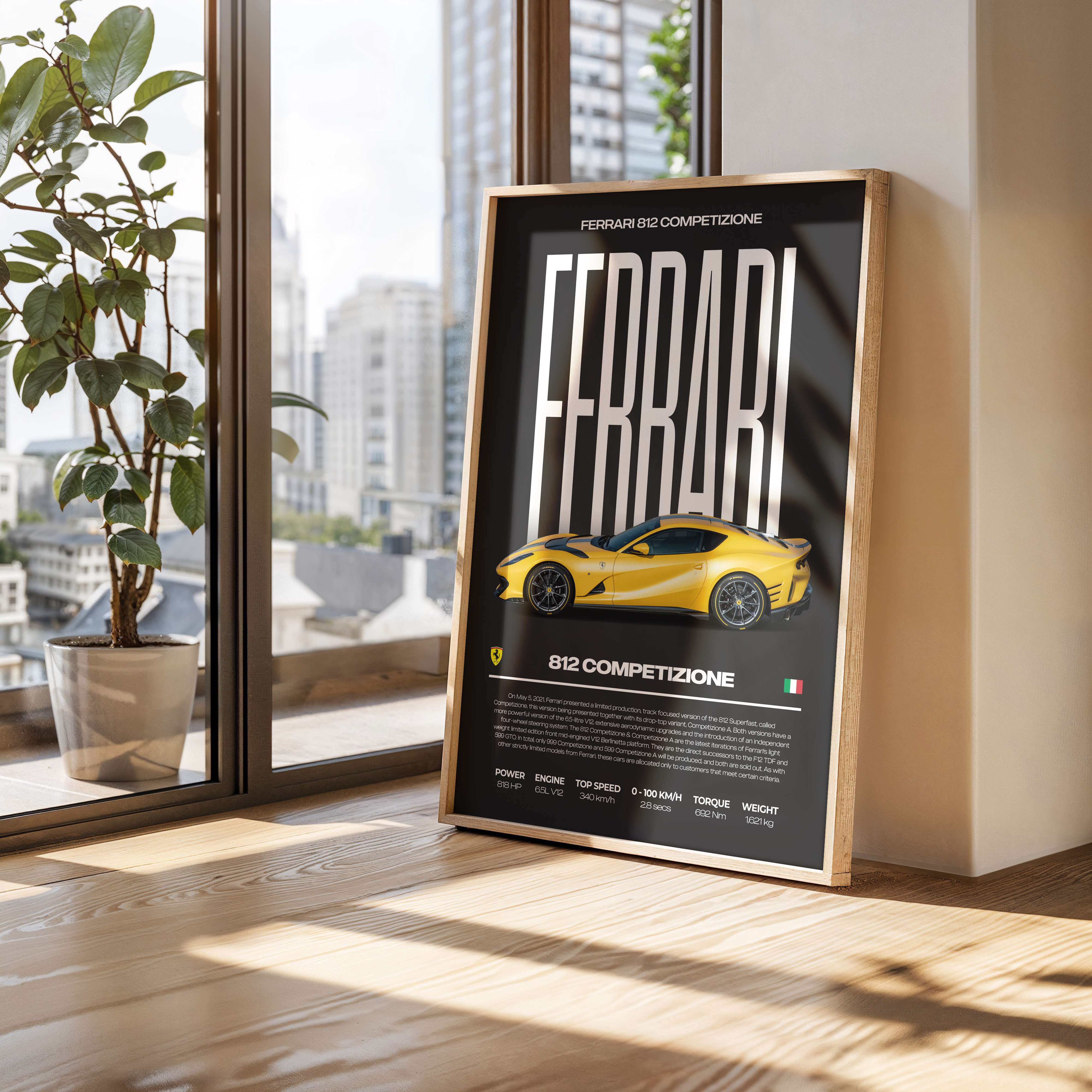 Ferrari 812 Competizione Poster