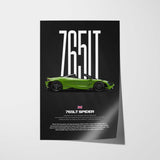 765LT Spider Car Poster