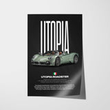 Utopia Roadster Car Poster