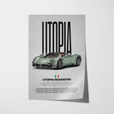 Utopia Roadster Car Poster