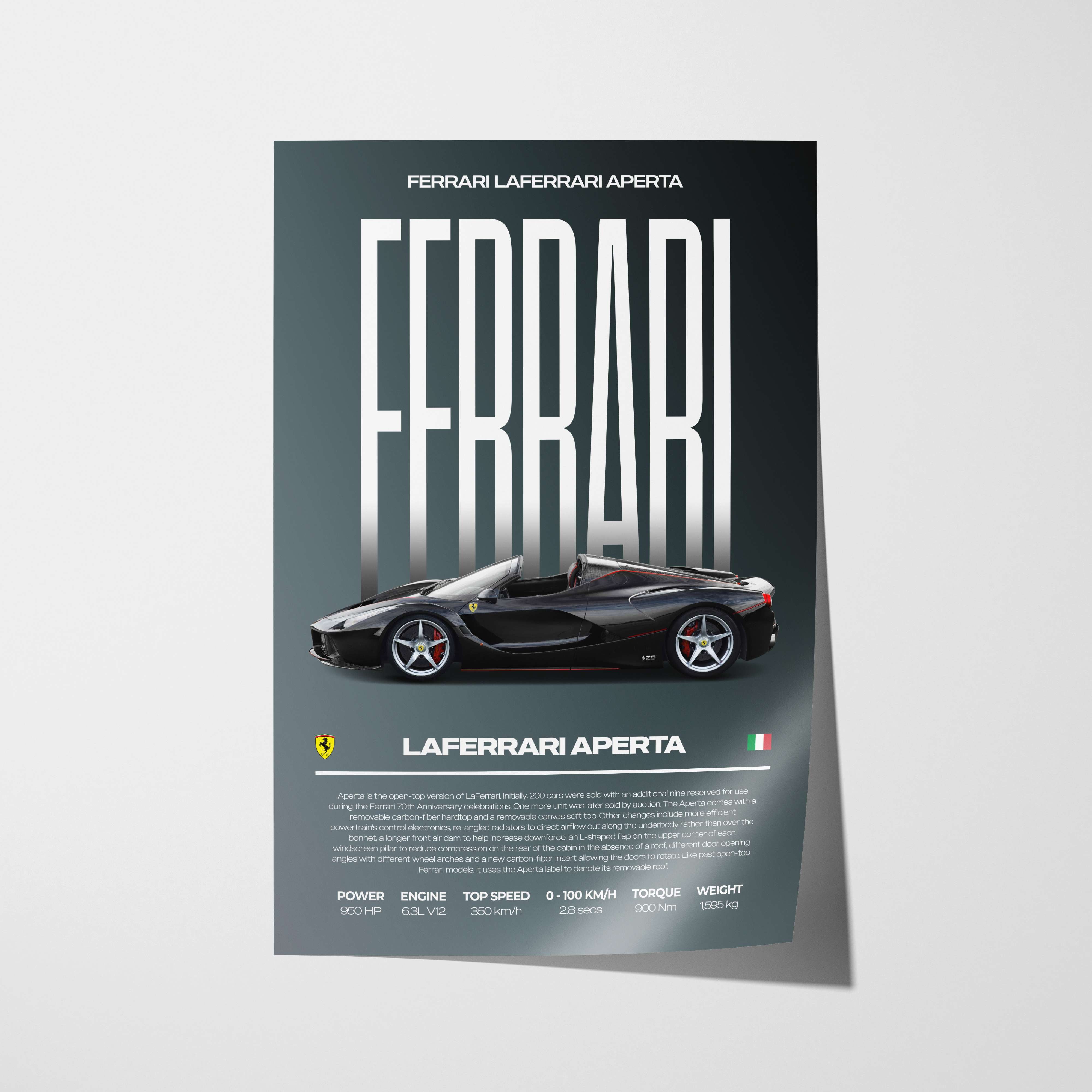 Ferrari LaFerrari Aperta Poster