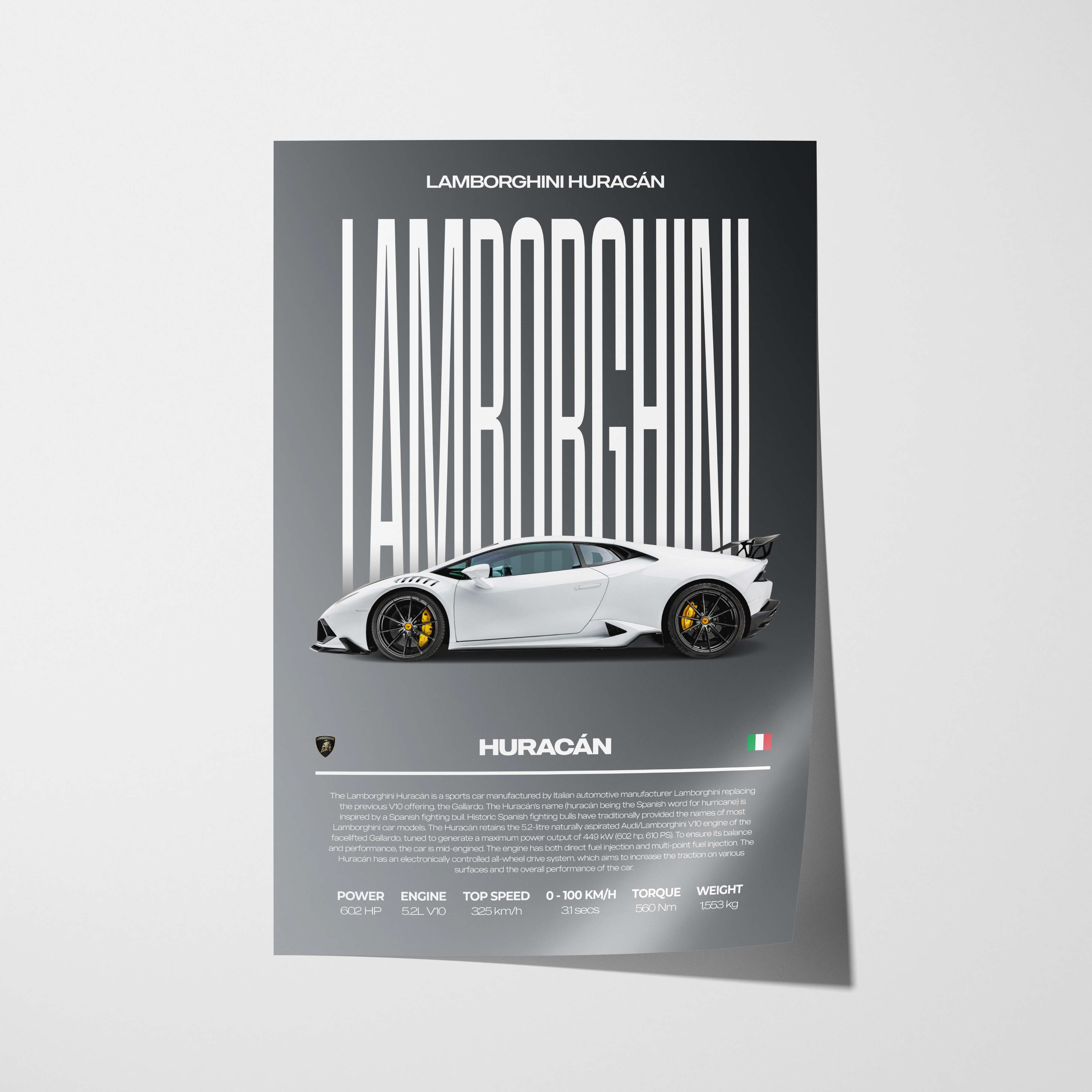 Lamborghini Huracán Poster