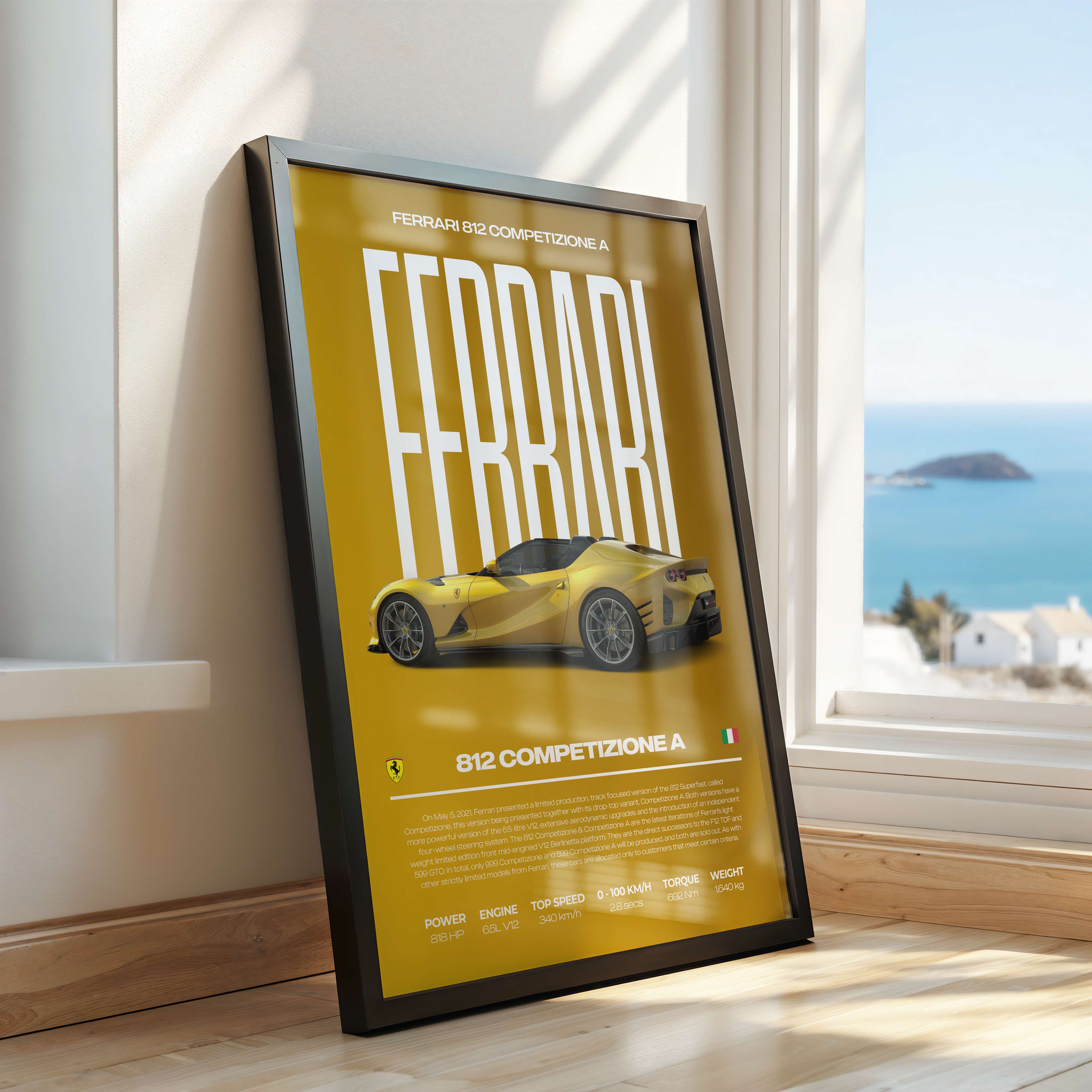 Ferrari 812 Competizione A Poster