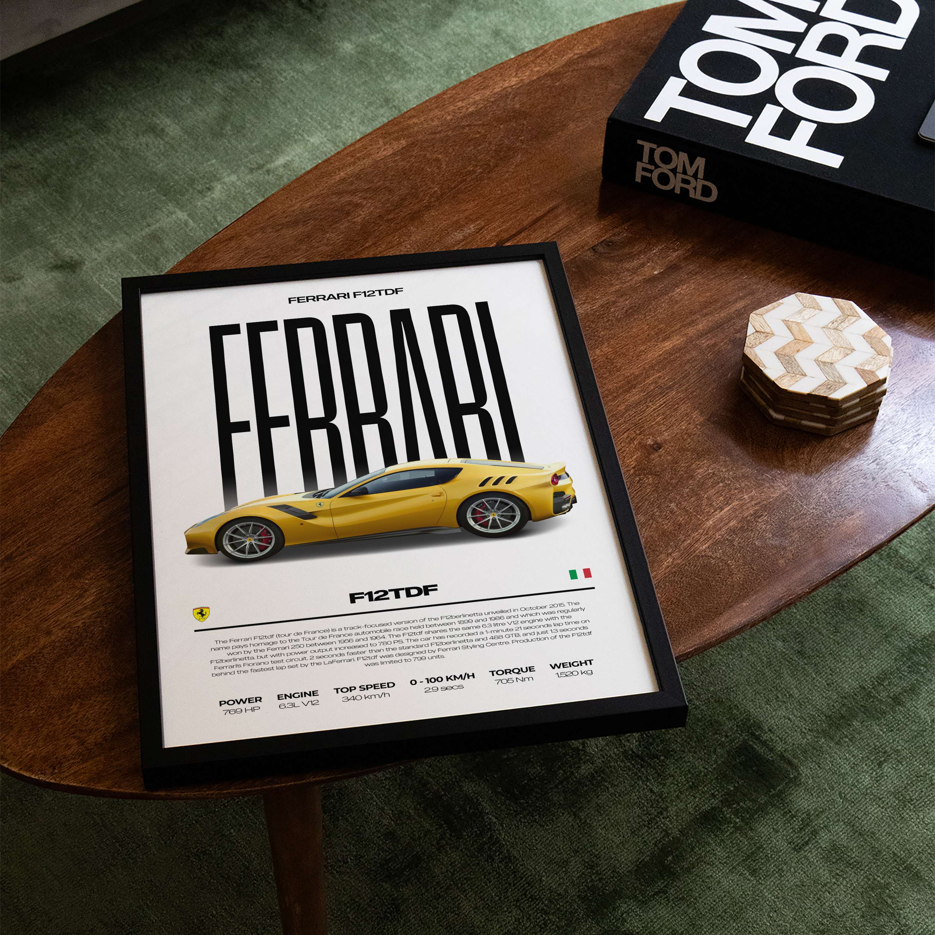 Ferrari F12 TDF Poster