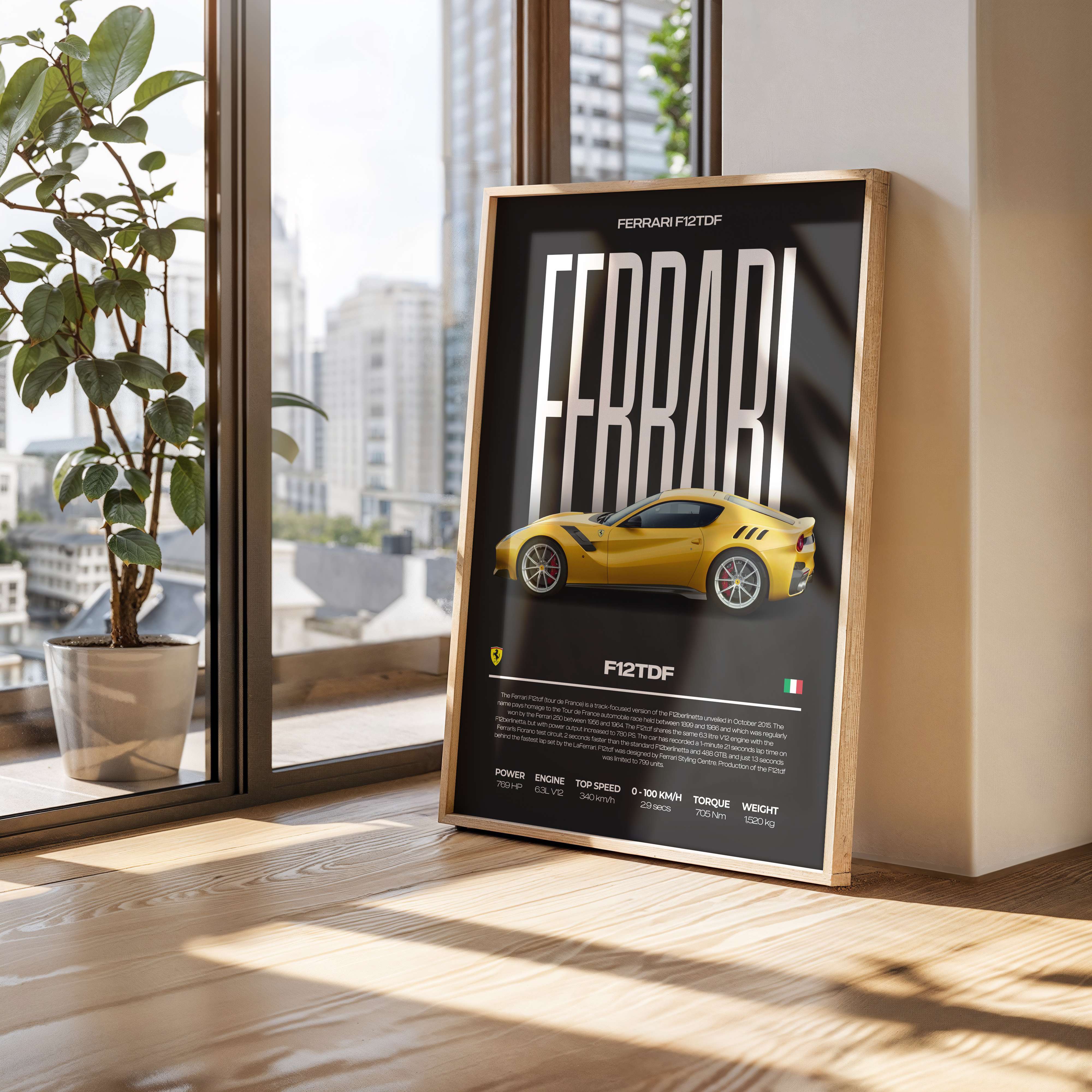 Ferrari F12 TDF Poster