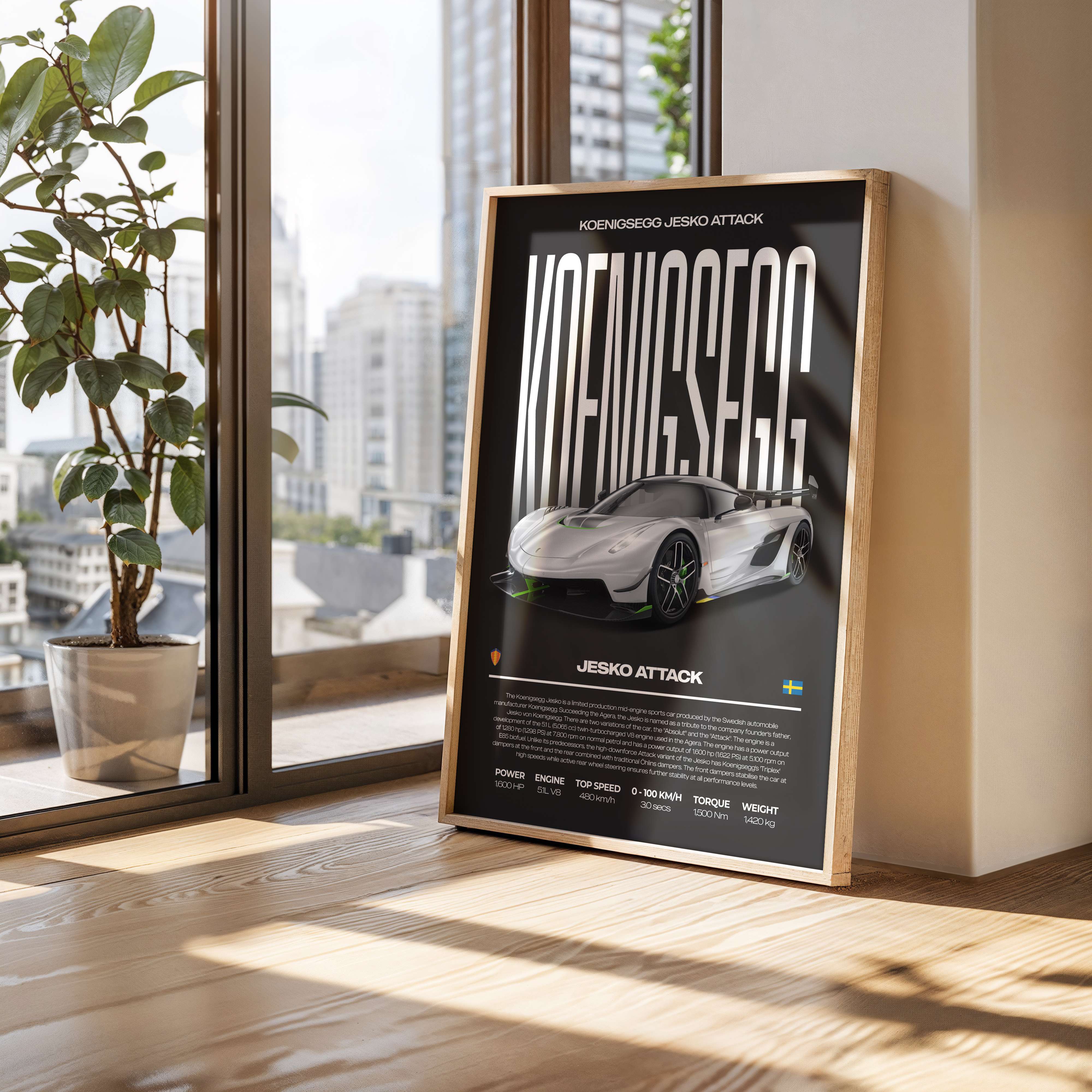 Koenigsegg Jesko Attack Poster